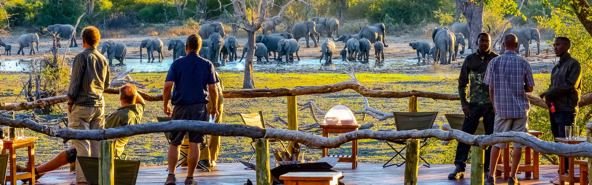 Aussichtsplattform der Gomoti River Lodge |  Carsten von Lttwitz, Pack Safari / Chamleon